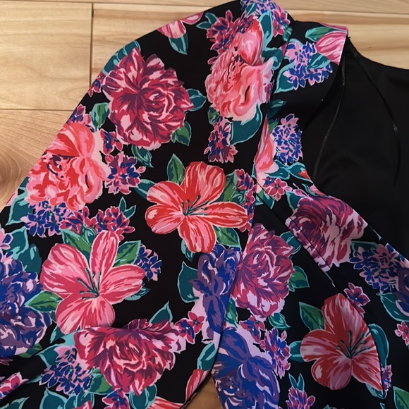 Zara cropped floral puff sleeve sweetheart blouse blogger favorite - Picture 6 of 9